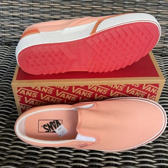 Vans Classic Slip-On S Pastel Peach Pearl/True White WMNS - Picture 4 of 16